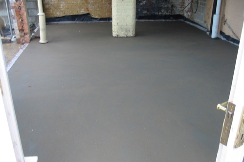 Результат заливки самонивелира