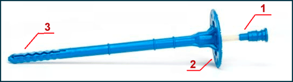 Полимерный фасадный дюбель