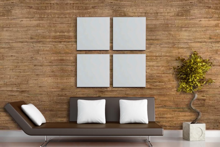 обои из шпона дерева