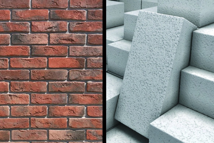 сравнение кирпича и газосиликатных блоков