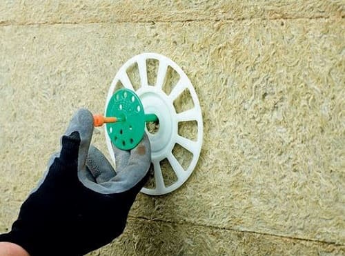 Монтаж дюбель-зонтов