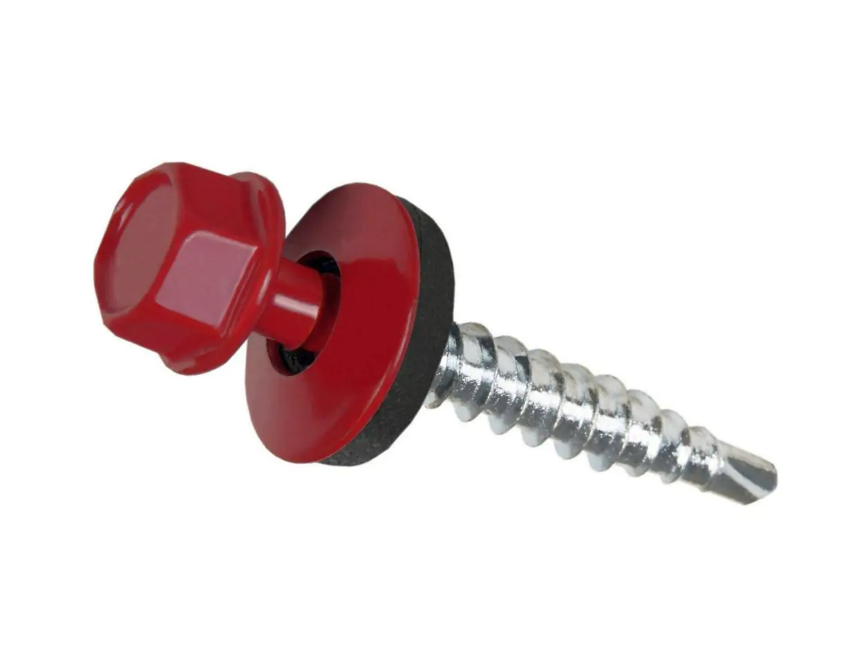 Саморез кровельный 4,8х29 мм DAXMER RAL 3005 (винно-красный), 250 шт