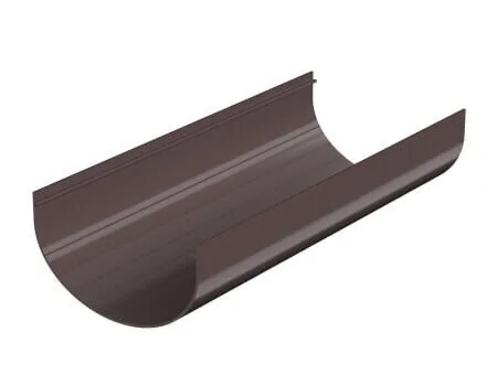 Желоб водосточный Технониколь Оптима RAL 8019 (темно-коричневый) 3 м