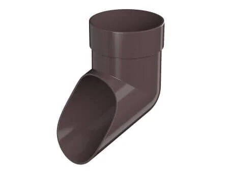 Слив трубы водосточной Технониколь Оптима RAL 8019 (темно-коричневый)