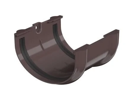 Соединитель желобов Технониколь Оптима RAL 8019 (темно-коричневый)