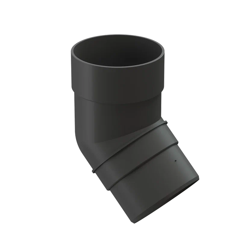 Колено 45º Docke PREMIUM RAL 7024 (графит)