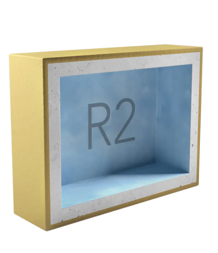 Подрозетник двойной АкустикГипс Бокс R2 120х200х45 мм