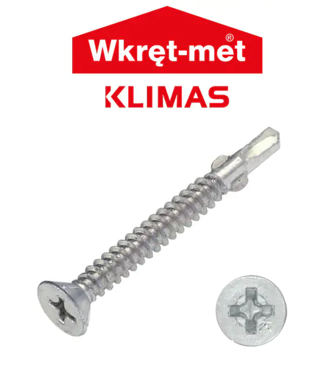 Саморез по металлу Klimas WSDSK 4,8х32 с крыльчаткой (500 шт)