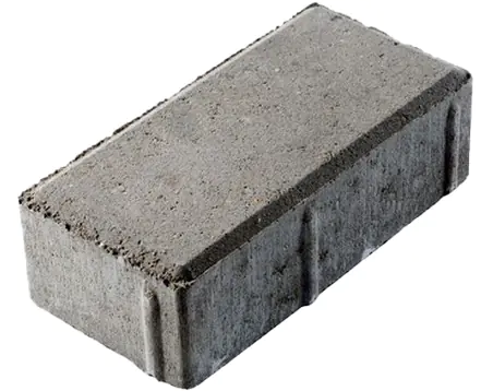 Тротуарная плитка Кирпичик серая 200х100х60 мм (до 5% боя)