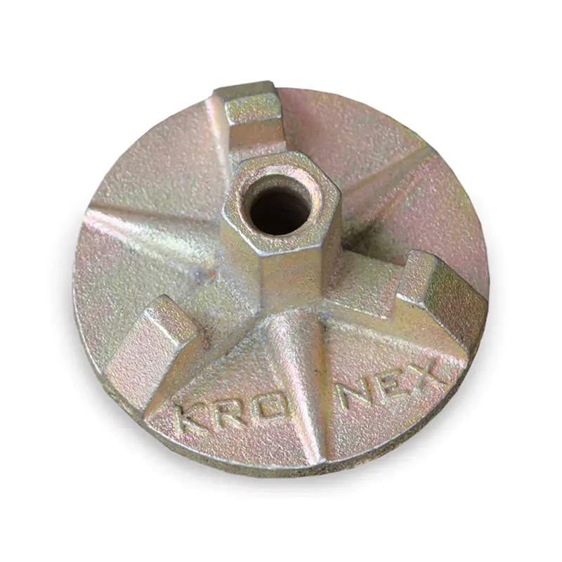 Гайка для стяжного винта трехрожковая 90 мм оцинкованная