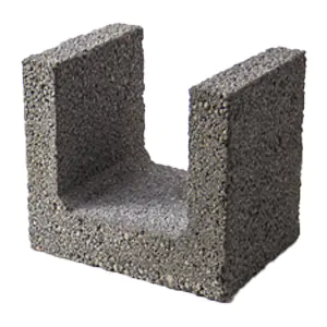 Керамзитобетонный блок для перемычек 240x300x240 Новолукомль