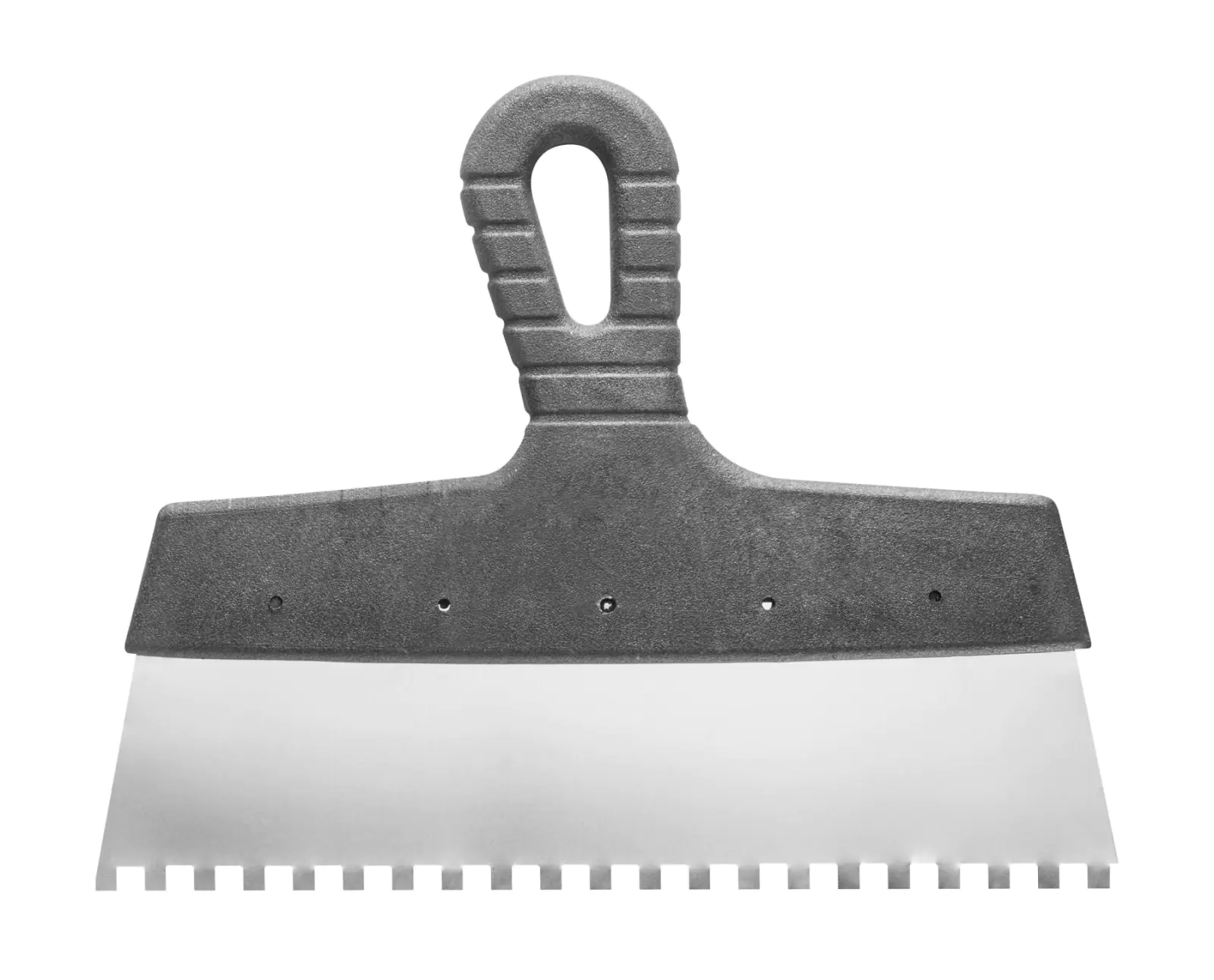 Шпатель зубчатый нержавеющий 250 мм, зуб 8х8 мм Hardy (0820-622508)