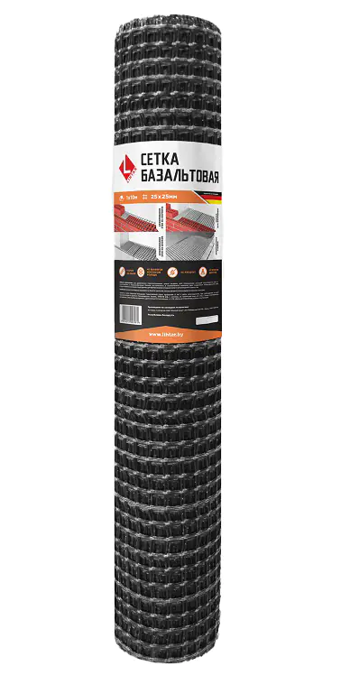 Базальтовая сетка для кладки LIHTAR 25x25 мм (1х10 м)