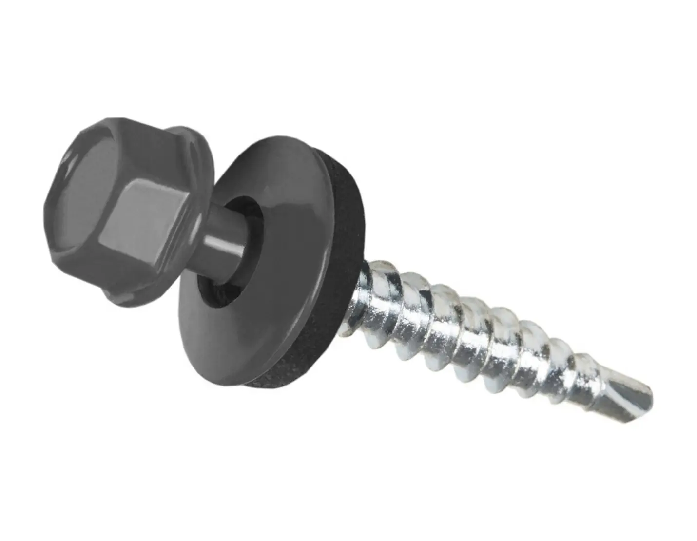 Саморез кровельный 4,8х29 мм DAXMER RAL 7024 (графит), 250 шт