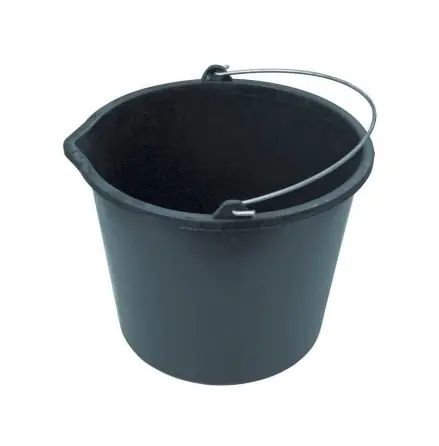 Ведро строительное чёрное 20 л (НЕ для бытовых целей)