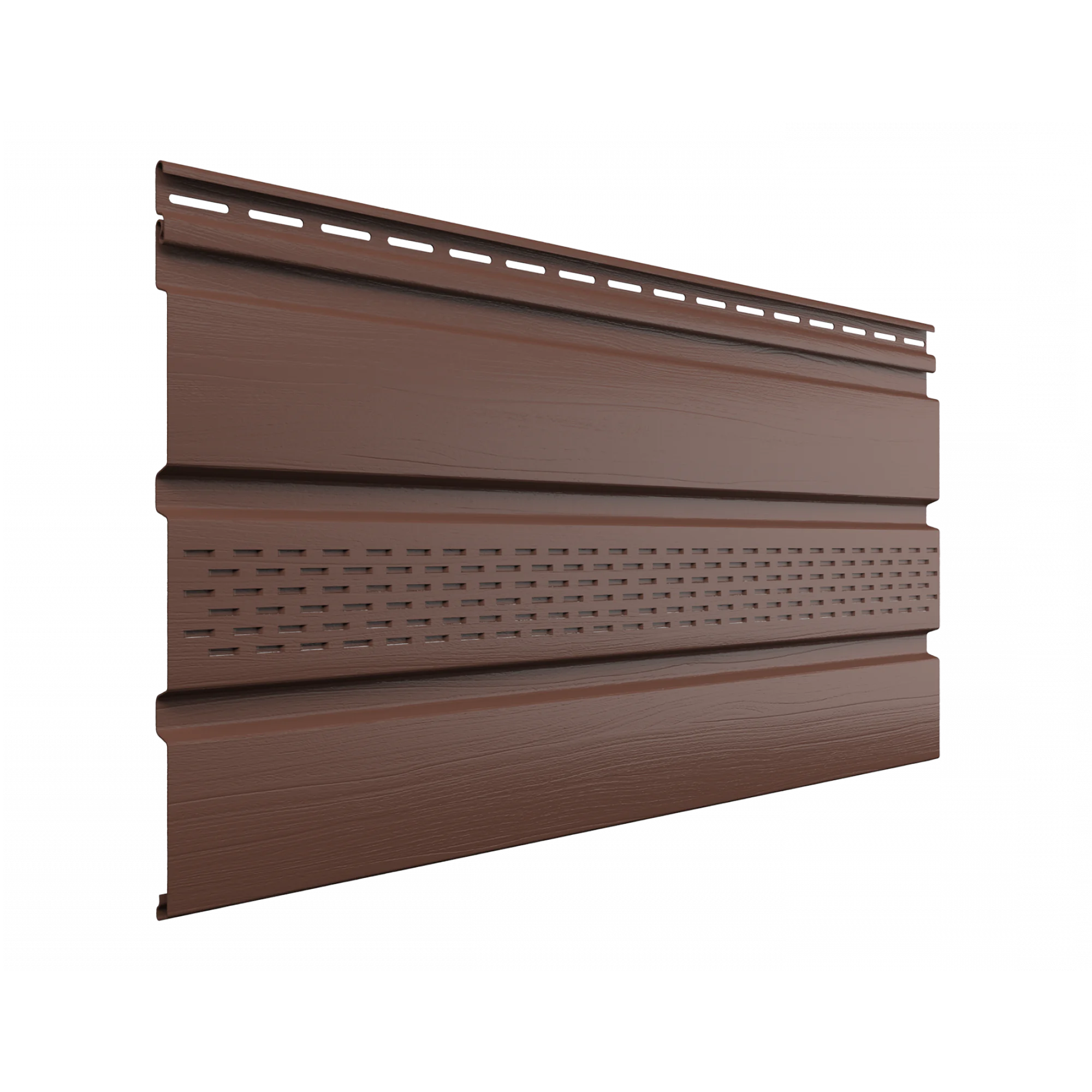 Софит с частичной перфорацией Технониколь RAL 8017 (каштан)
