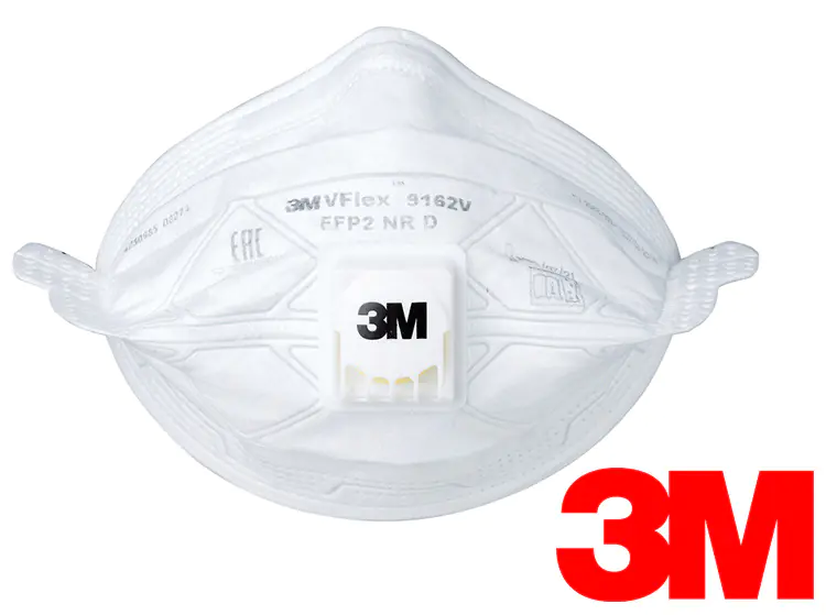 Респиратор 3М 9162V Vflex FFP2 (до 12 ПДК) складной с клапаном 15 шт