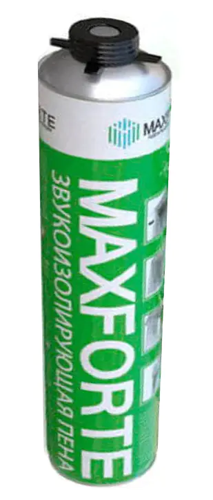 Звукоизолирующая монтажная пена Maxforte SoundFLEX под пистолет, 750 мл