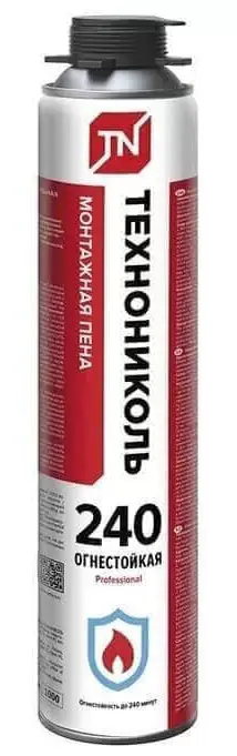 Монтажная пена Технониколь 240 Professional огнестойкая, 1000 мл