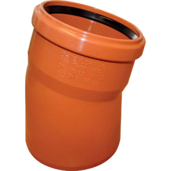 Отвод 110х15º для наружной канализации Ostendorf KGB