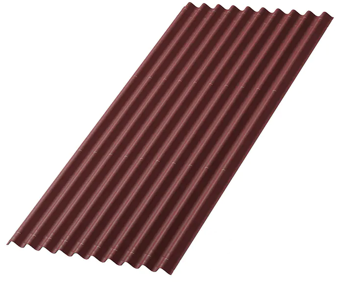 Лист кровельный Ондулин Смарт 1,95х0,95 м (красный)