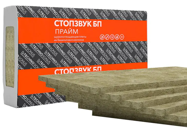 Плита шумопогл. СтопЗвук БП Прайм 27 мм (5,76 м²)