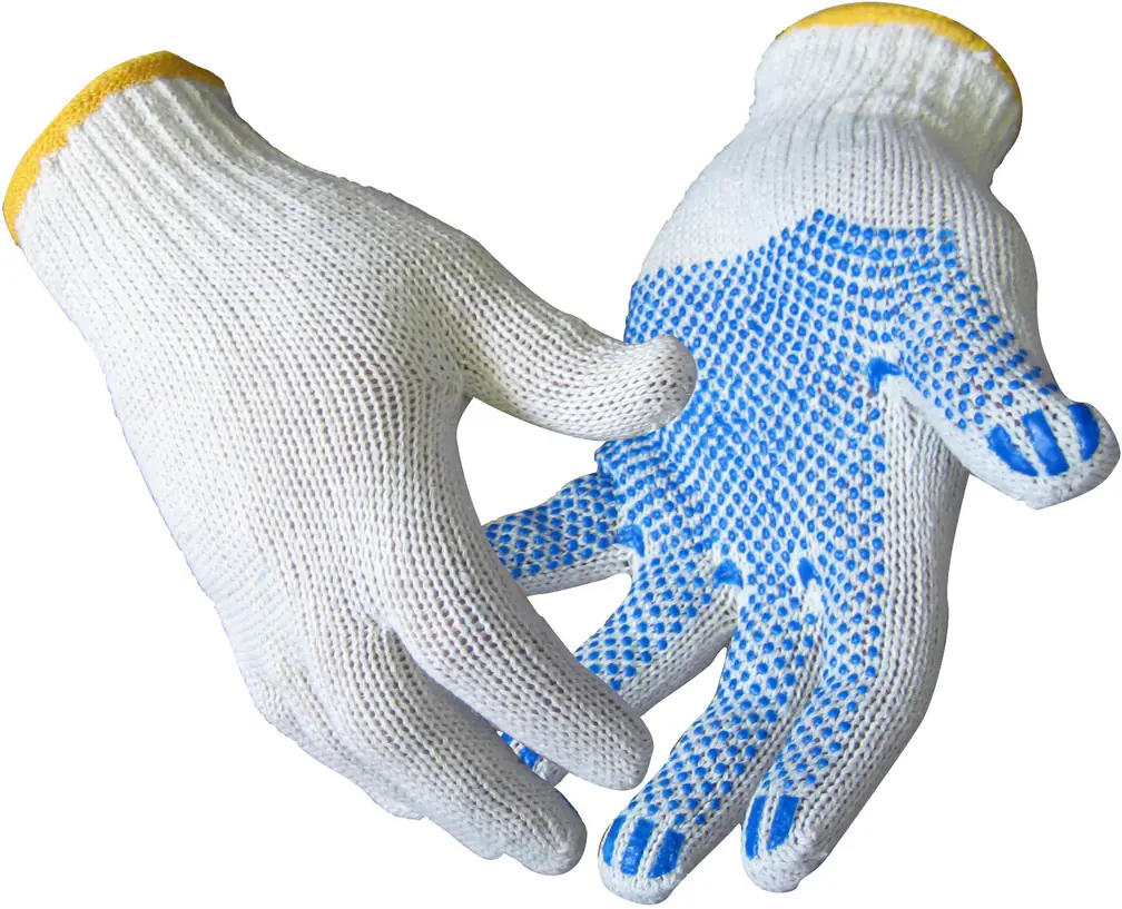 Перчатки рабочие (цвет в ассортименте)