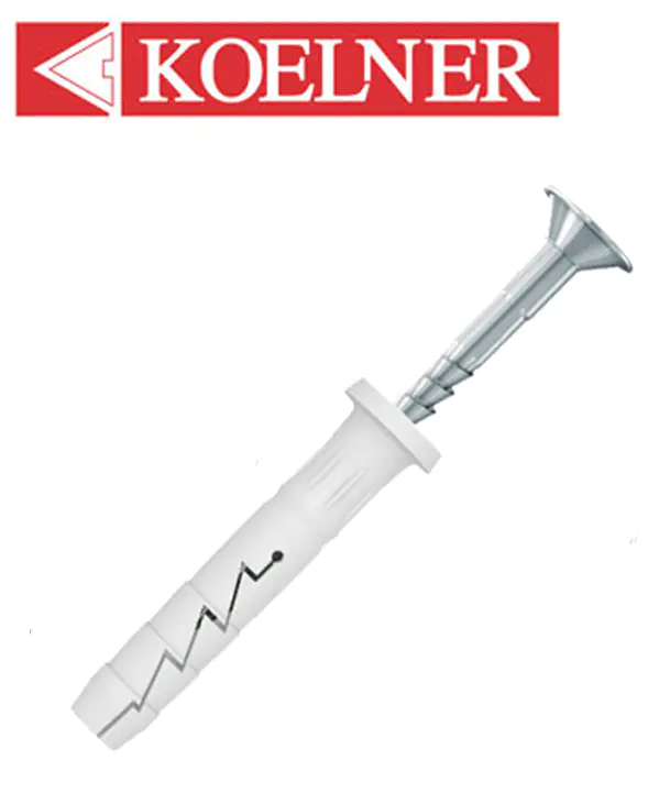 Дюбель-гвоздь 6х40 KOELNER FX-06C040 нахлест 100 шт