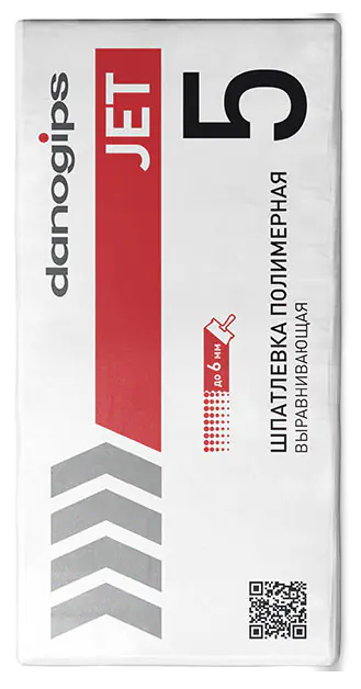 Шпатлевка DANOGIPS DANO JET 5 полимерная, 25 кг