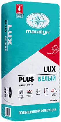 Клей для плитки Lux Plus Белый усиленной фиксации, 25 кг
