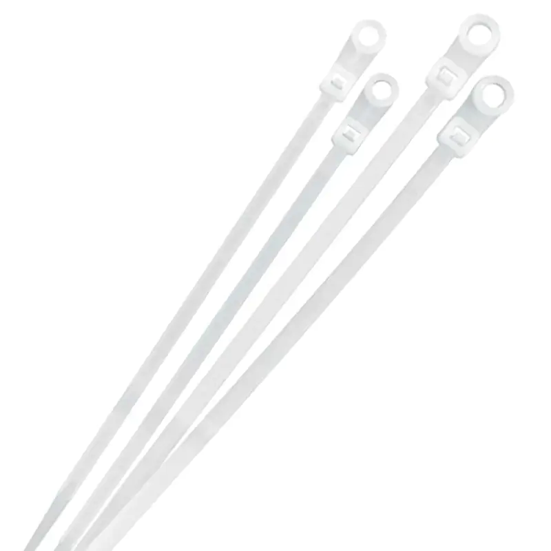 Хомут-стяжка с отверстием 150х3,6 мм Navigator белый (100 шт)