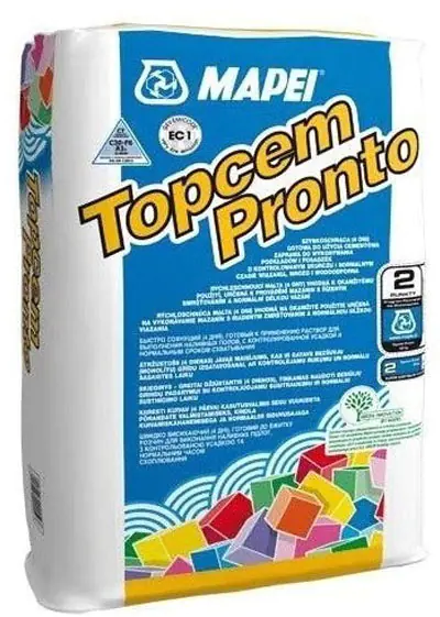 Стяжка цементная быстросохнущая Mapei Topcem Pronto, 25 кг