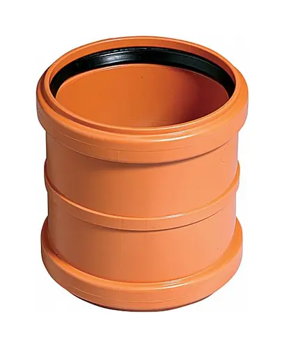 Муфта двойная (двухраструбная) 160 мм для наружной канализации Ostendorf KGММ