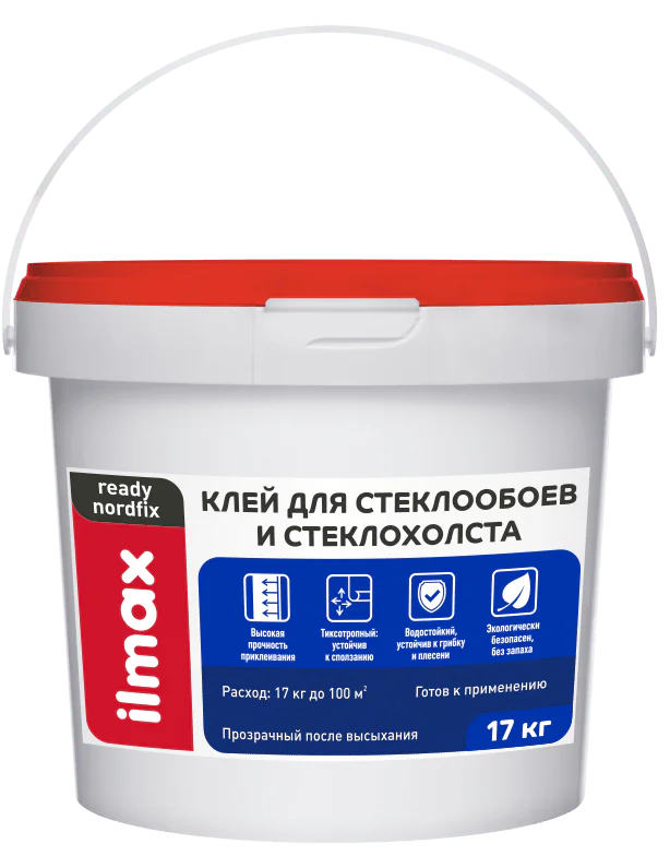 Клей для стеклохолста ilmax ready nordfix, 17 кг