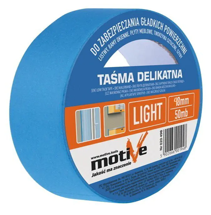 Лента малярная Motive Delicate-Light 48 мм х 50 м (голубая)