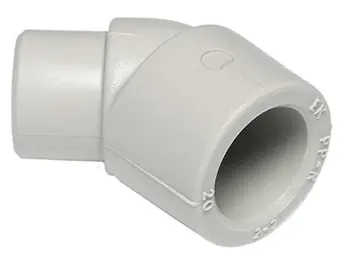 Угольник внутренний/наружный Wavin 45°х 25 мм