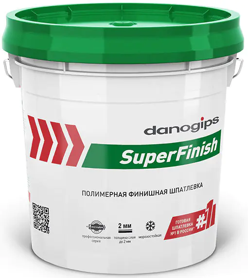 Шпатлевка финишная Danogips SuperFinish (полиэтиленовое ведро) 28 кг