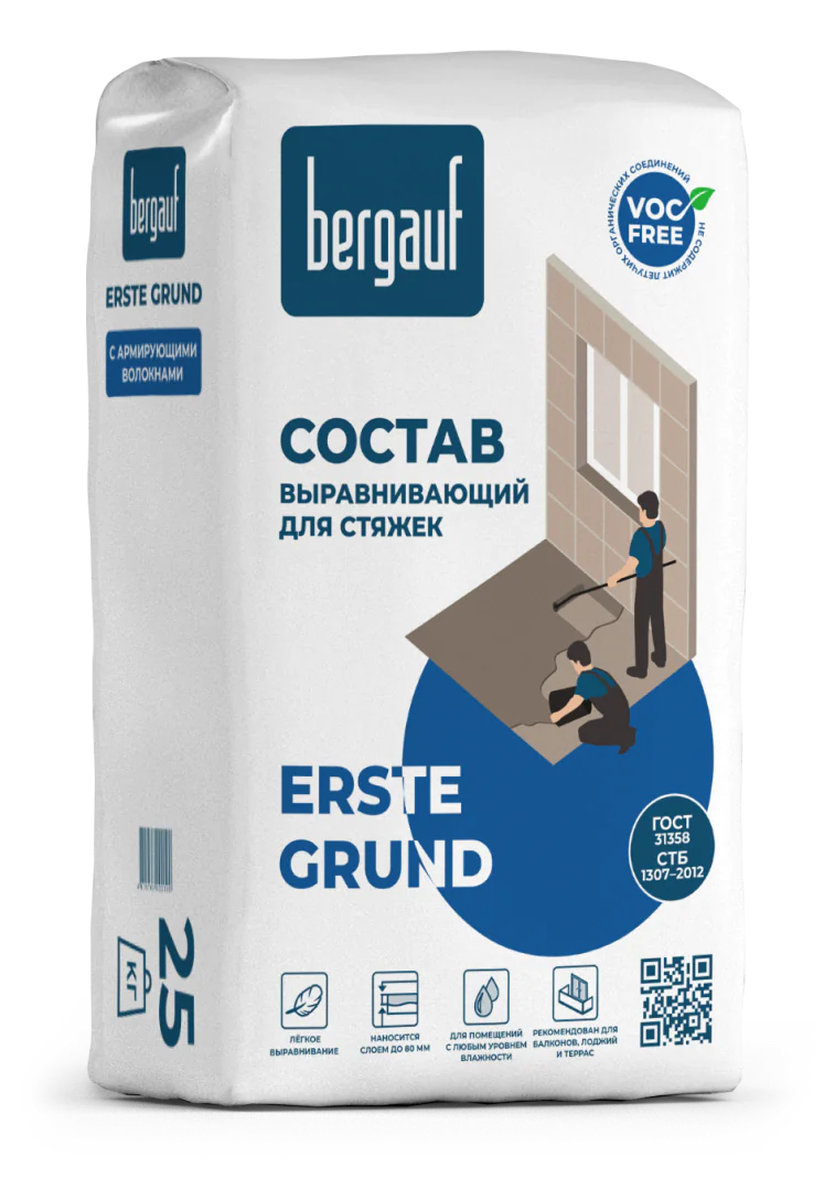 Стяжка Bergauf Erste Grund, 25 кг