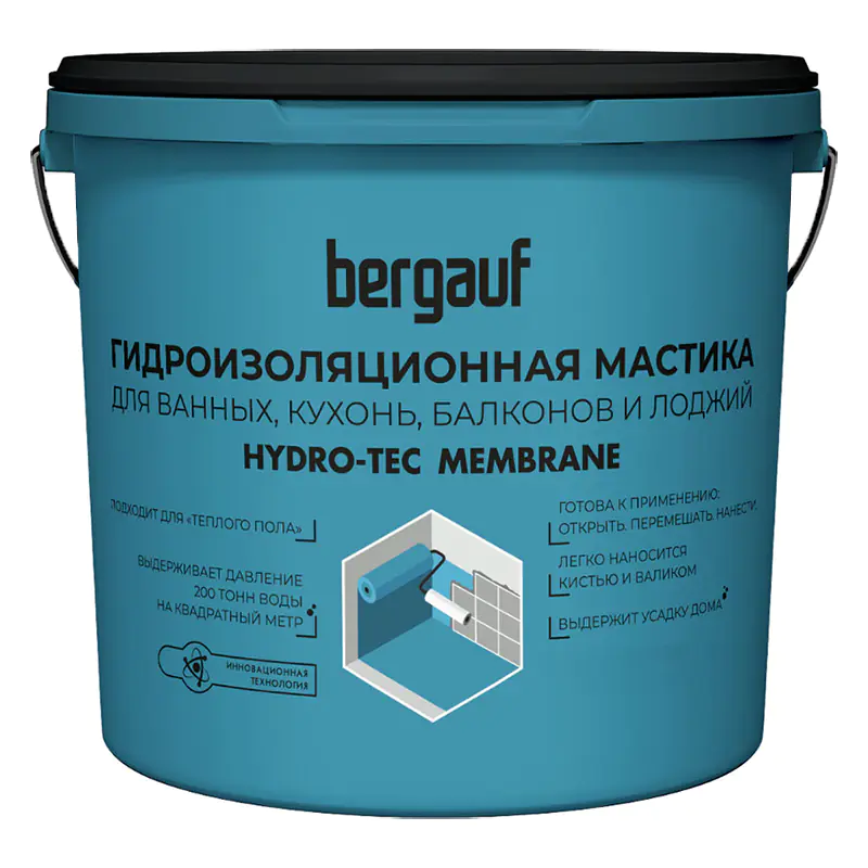 Мастика гидроизоляционная Bergauf Hydro-Tec Membrane, 4 кг