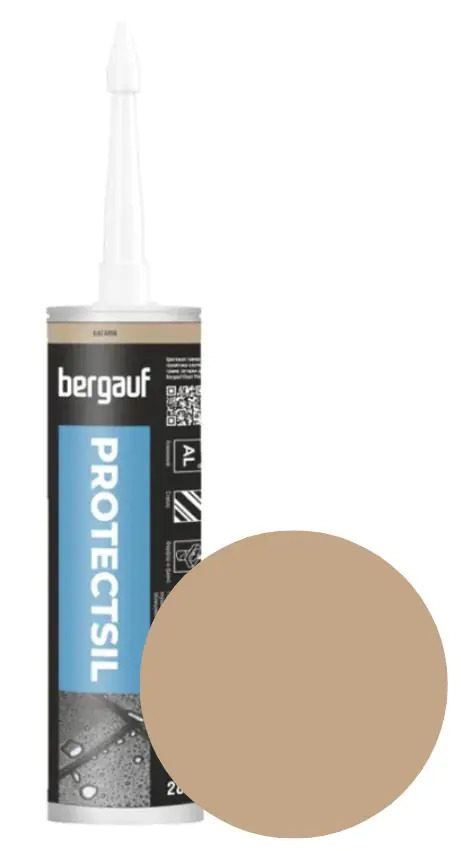 Герметик силиконовый Bergauf Protectsil (багама) 280 мл