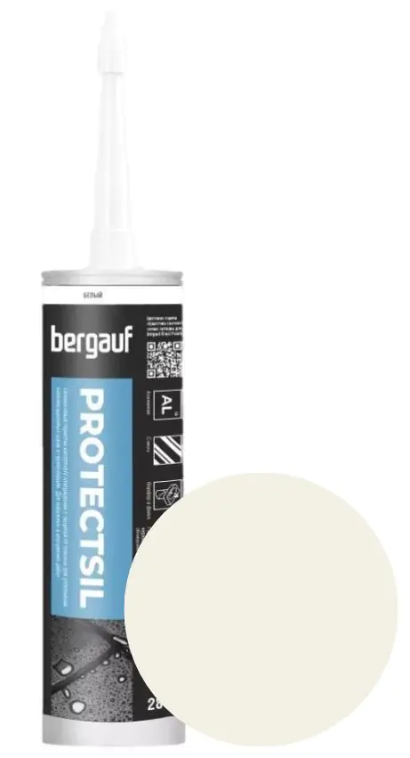 Герметик силиконовый Bergauf Protectsil (белый) 280 мл