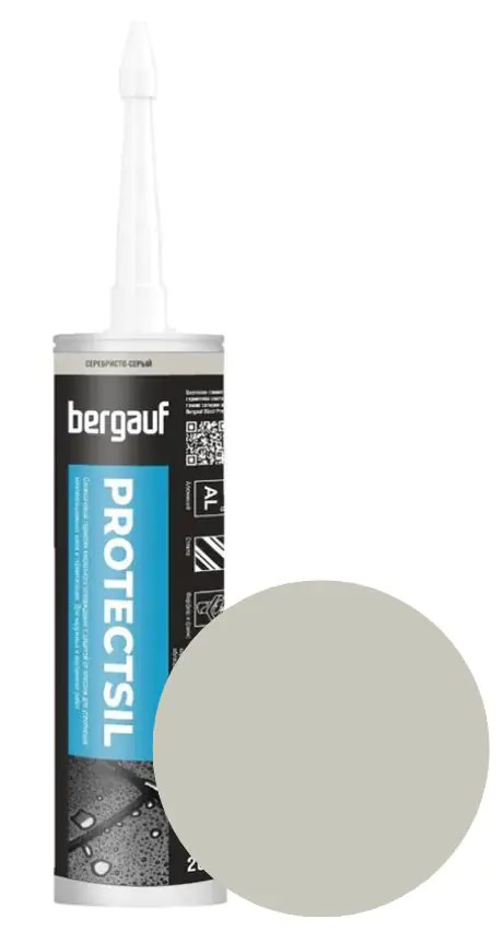 Герметик силиконовый Bergauf Protectsil (серебристо-серый) 280 мл
