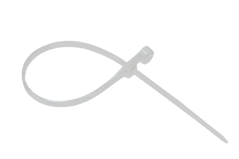 Хомут-стяжка с отверстием 150х3,6 мм REXANT 07-0154 белый 100 шт