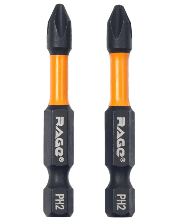 Бита ударная IMPACT PH2x50 мм 2 шт RAGE by VIRA 554125