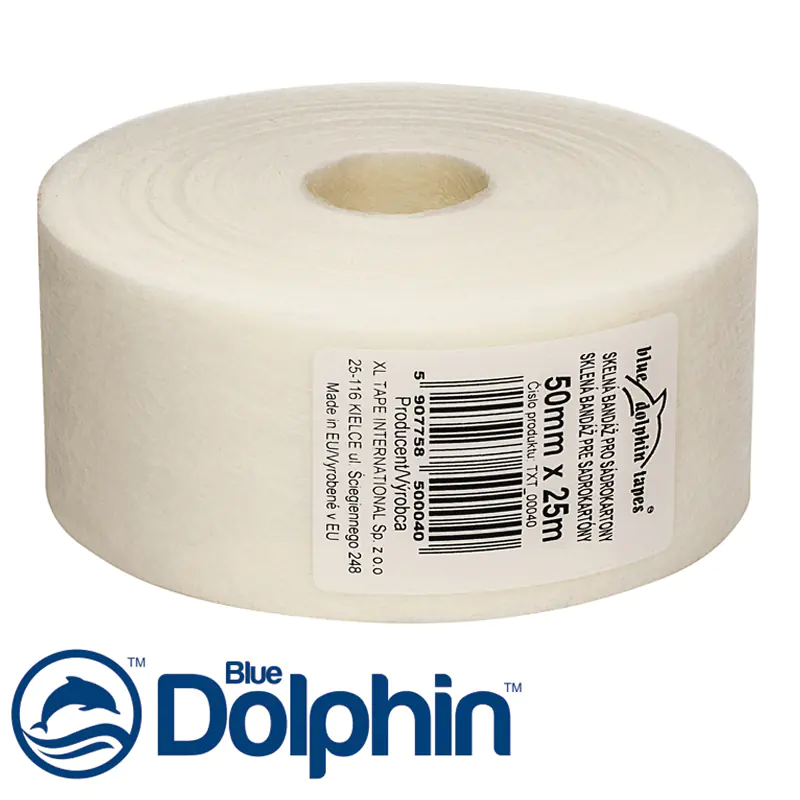 Лента флизелиновая для заделки швов Blue Dolphin 50 мм х 25 м