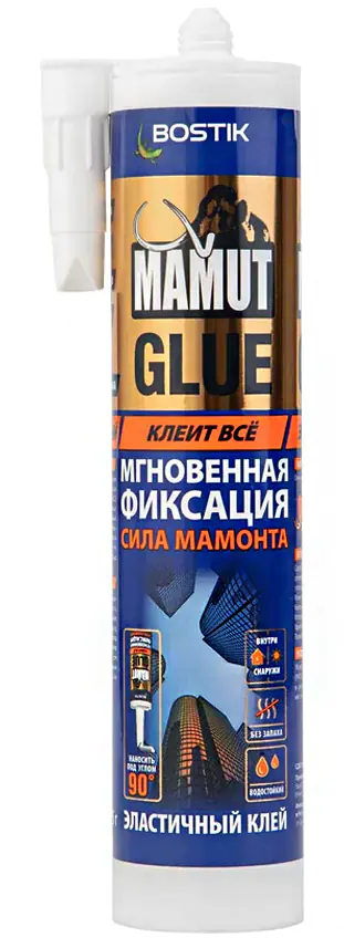 Клей монтажный Bostik Mamut Glue (белый) 430 г