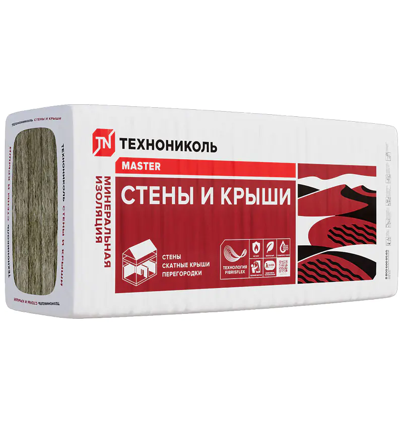 Минеральная вата Технониколь Стены и крыши 100 мм (в пачке 2,44 м²)