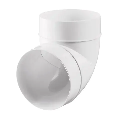 Колено 90º для круглых воздуховодов 100 мм (10ККП90)