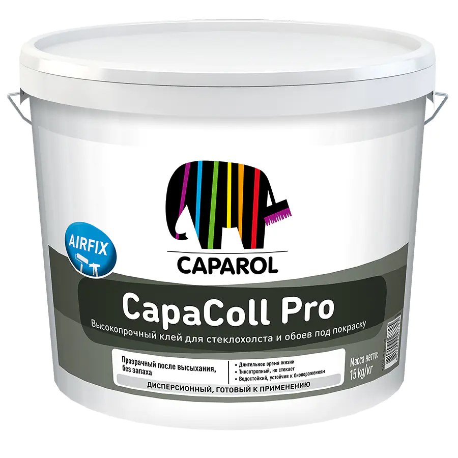 Клей для стеклообоев Caparol Capacoll Pro, 15 кг