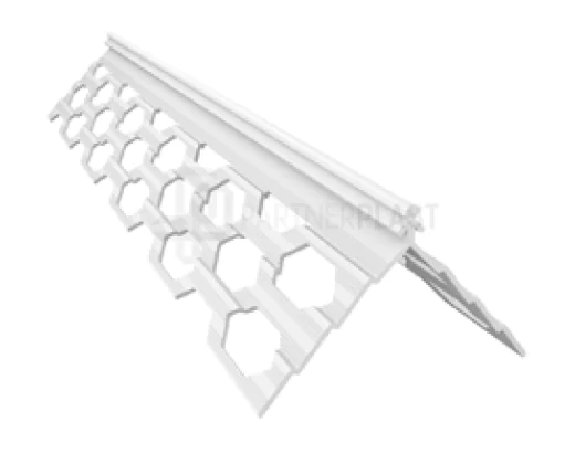 Угол для мокрых штукатурок ПВХ 36х36 мм. 6 мм. 3 м. РБ.